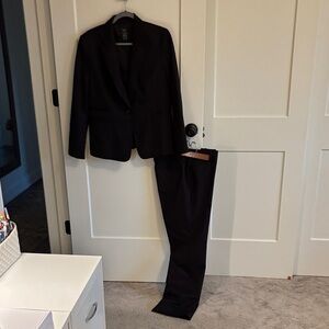 Ann Taylor Black Women's Pantsuit Jacket & Trousers